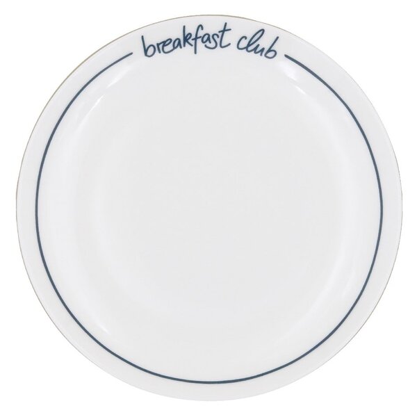 Porcelánový talíř Breakfast Club Ø 20,4 cm – dark blue