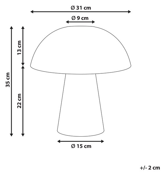 Stolní lampa Houba ALERO Ratan Přírodní