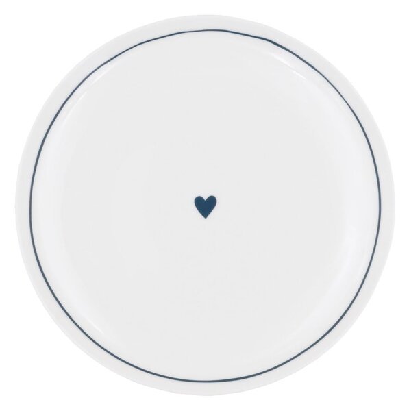 Porcelánový talíř Heart Ø 25,4 cm – dark blue