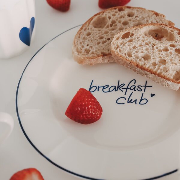 Porcelánový talíř Breakfast Club Ø 20,4 cm – blue