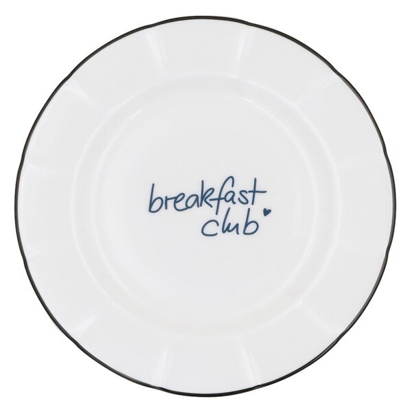 Porcelánový talíř Breakfast Club Ø 20,4 cm – blue