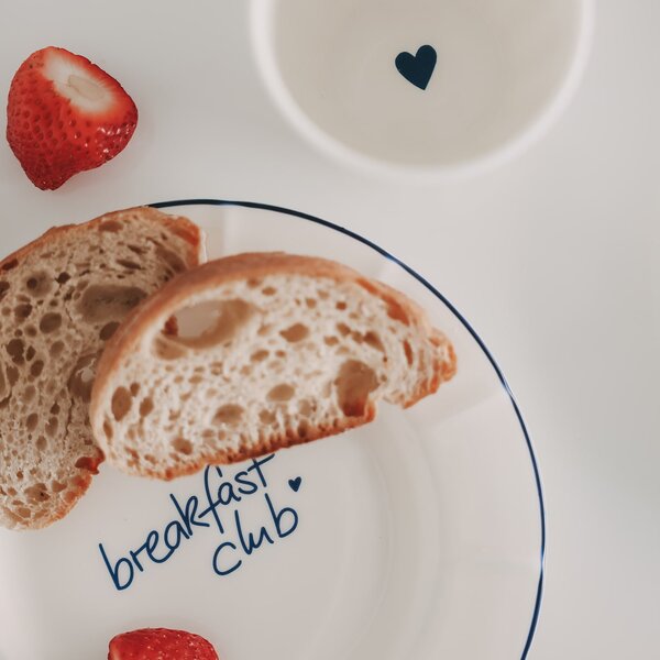 Porcelánový talíř Breakfast Club Ø 20,4 cm – blue