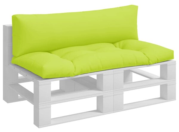 Podušky na palety 2 ks jasně zelené textil
