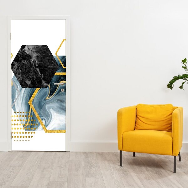 Fototapeta na dveře - Mnohoúhelníky (95x205cm)