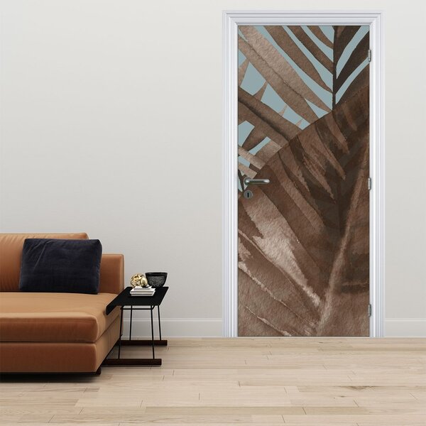 Fototapeta na dveře - Palmové listy (95x205cm)