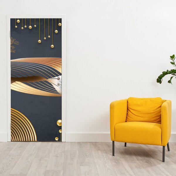 Fototapeta na dveře - Grafika s jelenem (95x205cm)