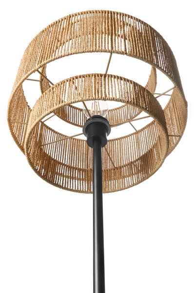 Stojací lampa WOKIRO Papírový provázek Přírodní