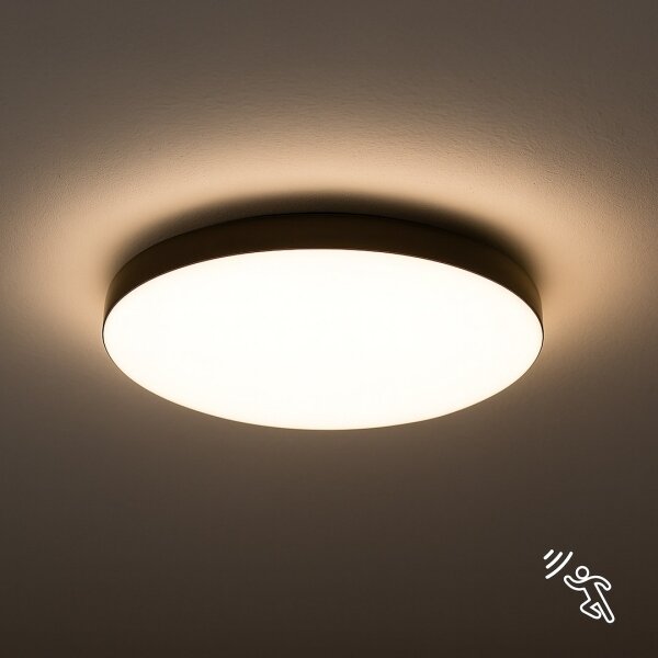 LED Koupelnové stropní svítidlo se senzorem MAYA LED/13W/230V IP44 černá