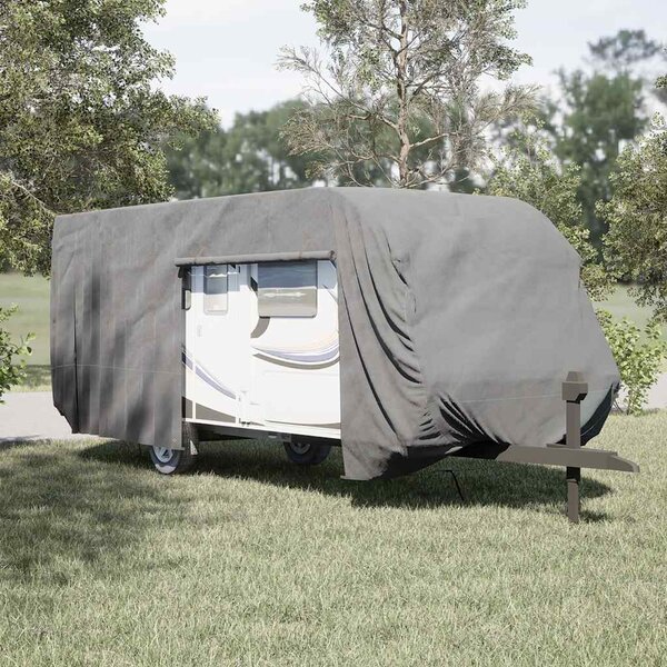 Krycí plachta na karavan šedá 732x250x220 cm netkaná textilie