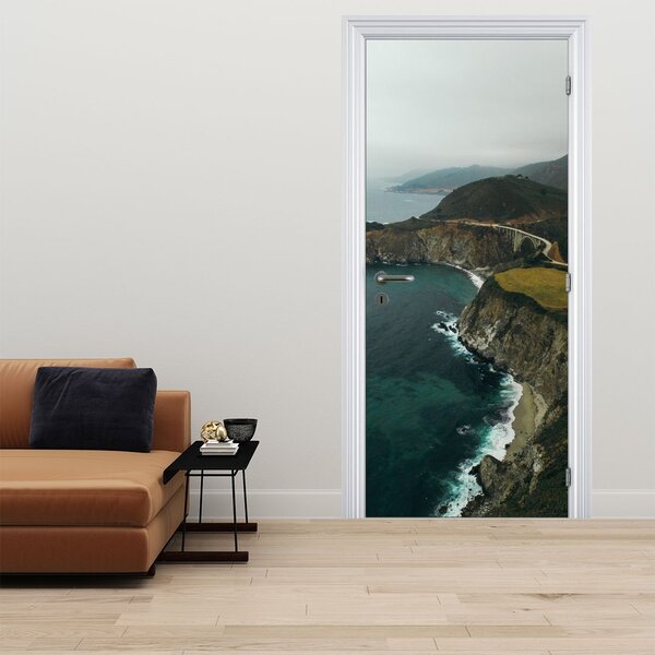 Fototapeta na dveře - Útes v oceánu (95x205cm)