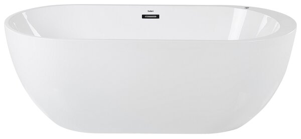 Volně stojící vířivka s LED osvětlením NEVIS 170 x 80 cm Bílá