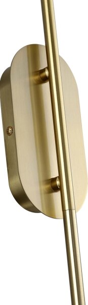 Nástěnná lampa PIEGA 1xE14/40W/230V mosaz/kouřová černá