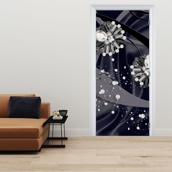 Fototapeta na dveře - Diamanty v prostoru (95x205cm)