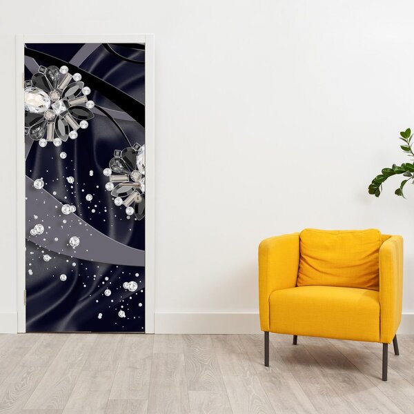 Fototapeta na dveře - Diamanty v prostoru (95x205cm)