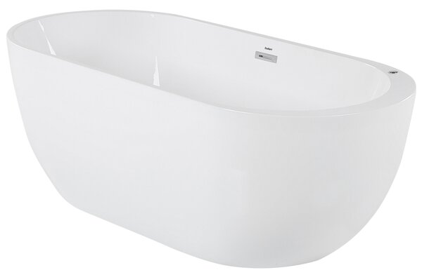 Volně stojící vířivka s LED osvětlením NEVIS 170 x 80 cm Bílá
