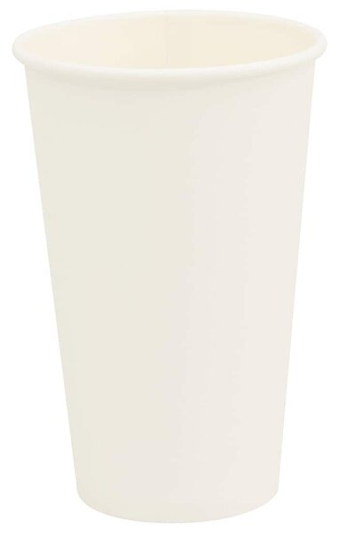 Papírové kelímky na kávu 1000 pcs 16oz 400ml bílé