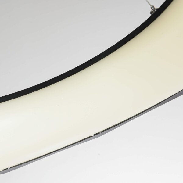 LED Lustr na lanku REUS LED/36W/230V 4000K pr. 61 cm černá