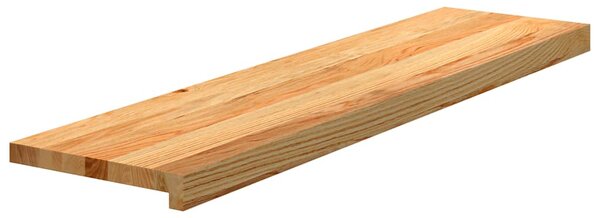 Nášlapy na schody 12 ks světle hnědé 100x25x2 cm masivní dub 3282980