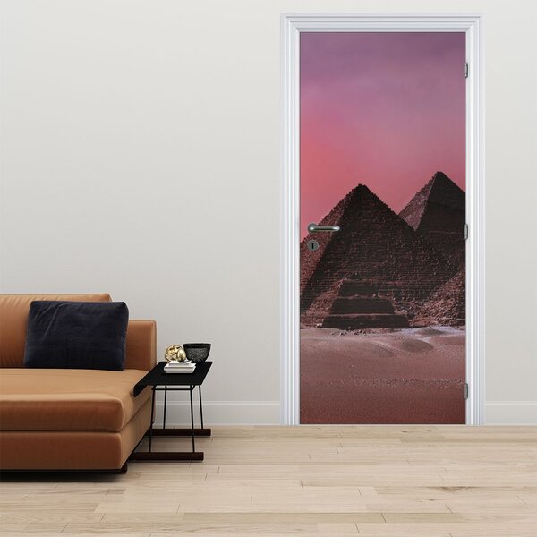 Fototapeta na dveře - Pyramidy v Gize (95x205cm)