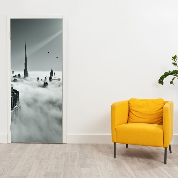 Fototapeta na dveře - Mrakodrapy v Dubai (95x205cm)