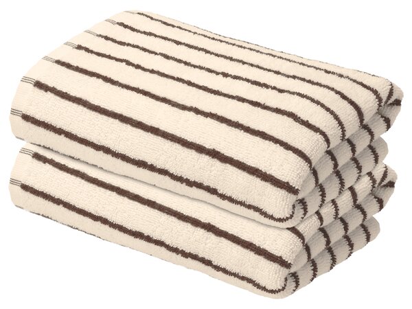 Livarno® Froté ručník, 2 kusy, 50 x 100 cm (krémová) (100407459005)