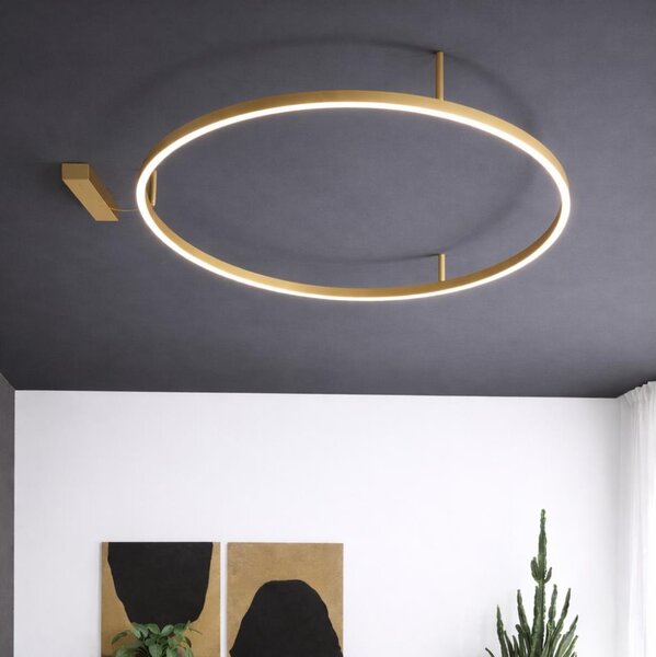 Ideal Lux - LED Stropní svítidlo ORACLE SLIM LED/29W/230V pr. 50 cm zlatá