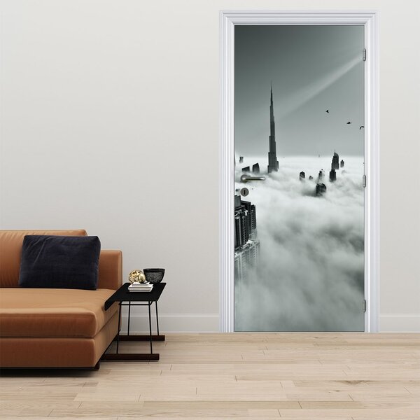 Fototapeta na dveře - Mrakodrapy v Dubai (95x205cm)