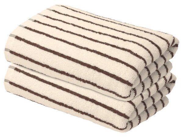 Livarno® Froté ručník, 2 kusy, 50 x 100 cm (krémová) (100407459005)