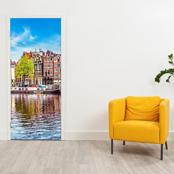 Fototapeta na dveře - Tančící domy (95x205cm)