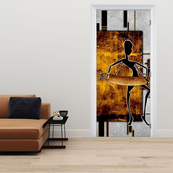 Fototapeta na dveře - Motivy Africké kultury (95x205cm)