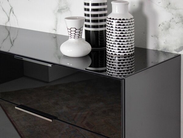 KOMODA, černá, 83/102/42 cm Premium Living - Široké komody