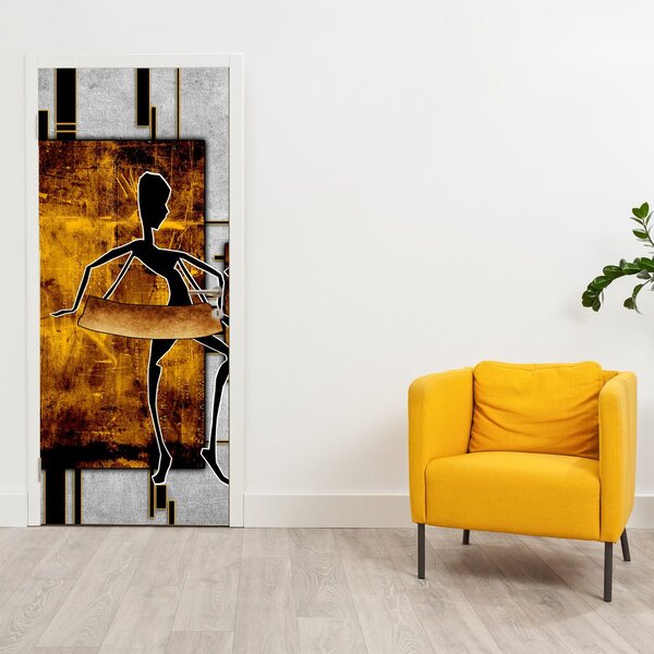 Fototapeta na dveře - Motivy Africké kultury (95x205cm)