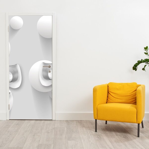 Fototapeta na dveře - Květinový design (95x205cm)