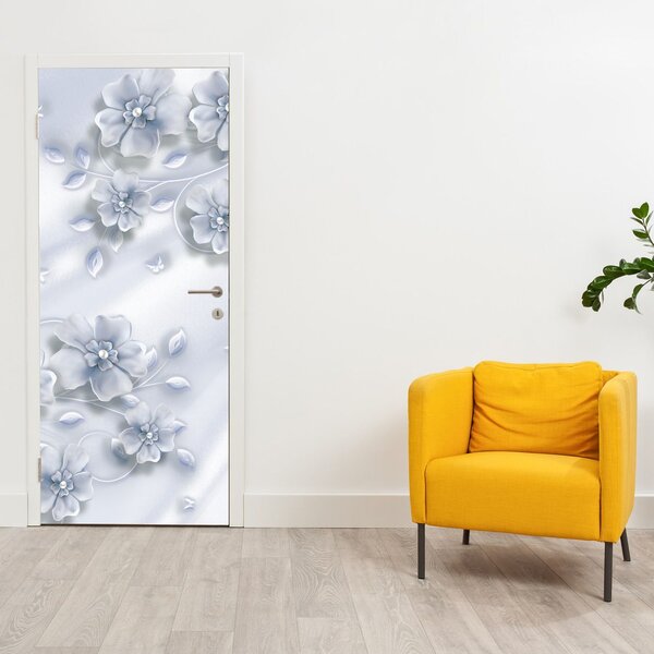 Fototapeta na dveře - Květinový design (95x205cm)