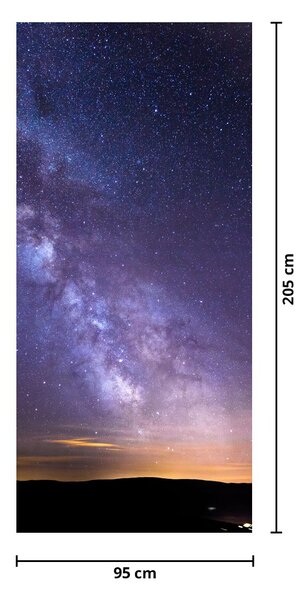 Fototapeta na dveře - Pohled do vesmíru (95x205cm)