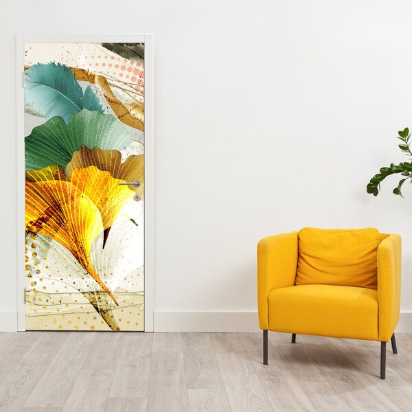 Fototapeta na dveře - Listy (95x205cm)