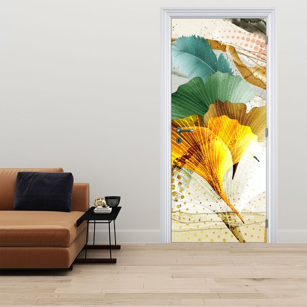 Fototapeta na dveře - Listy (95x205cm)