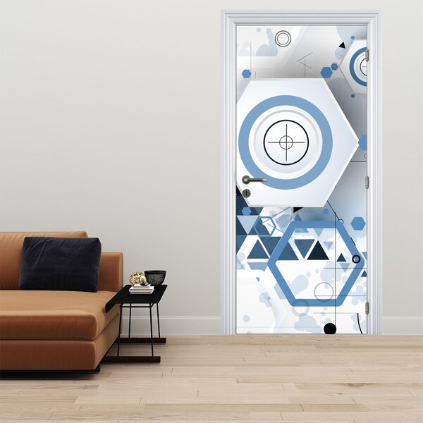 Fototapeta na dveře - Geometrická abstrakce (95x205cm)