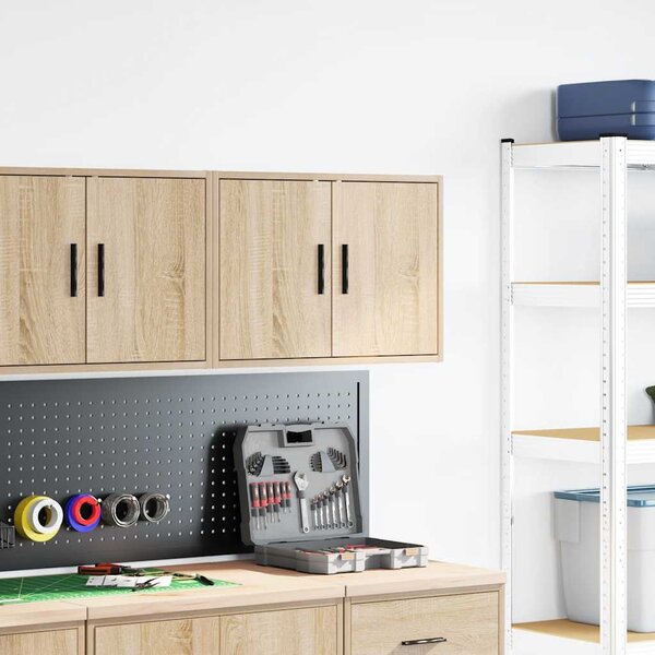 Garážová nástěnná skříň Sonoma Oak Engineered Wood