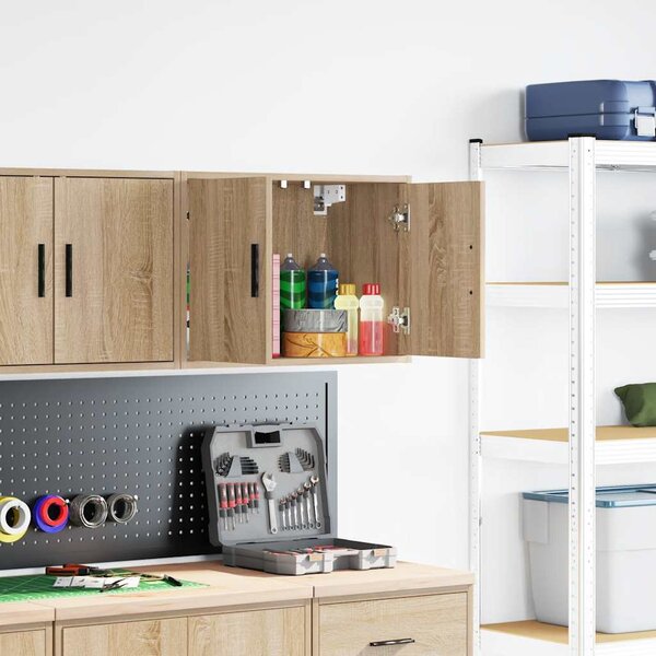 Garážová nástěnná skříň Sonoma Oak Engineered Wood
