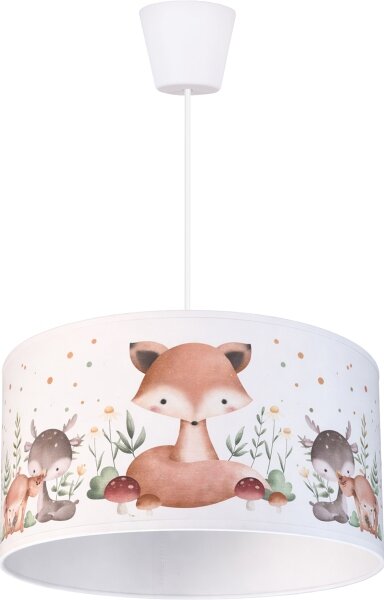 Brilagi - LED Dětský lustr na lanku BOBO 1xE27/60W/230V pr. 35 cm bílá/zvířátka