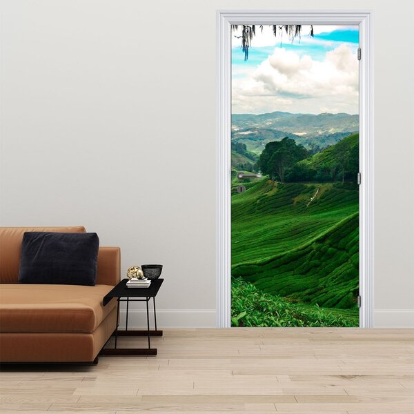 Fototapeta na dveře - Čajové plantáže v Malajsii (95x205cm)