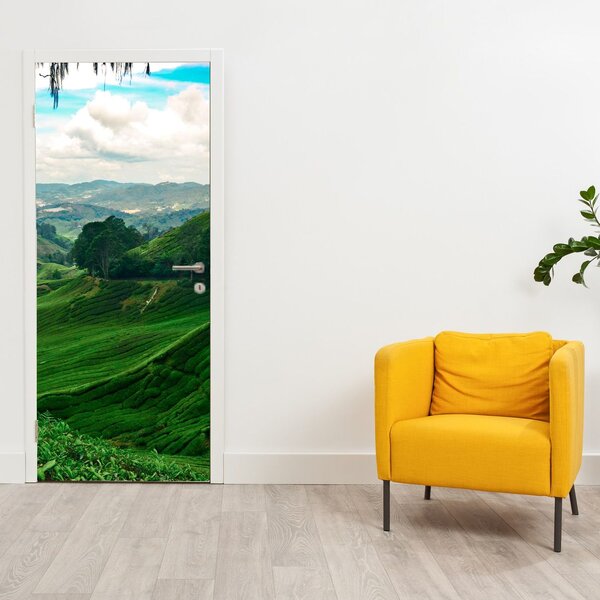 Fototapeta na dveře - Čajové plantáže v Malajsii (95x205cm)
