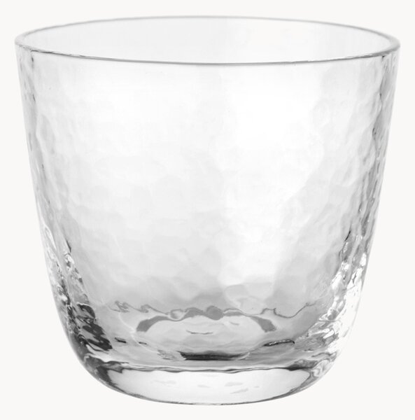 Sada ručně foukaných sklenice na vodu Hammered, 4 díly