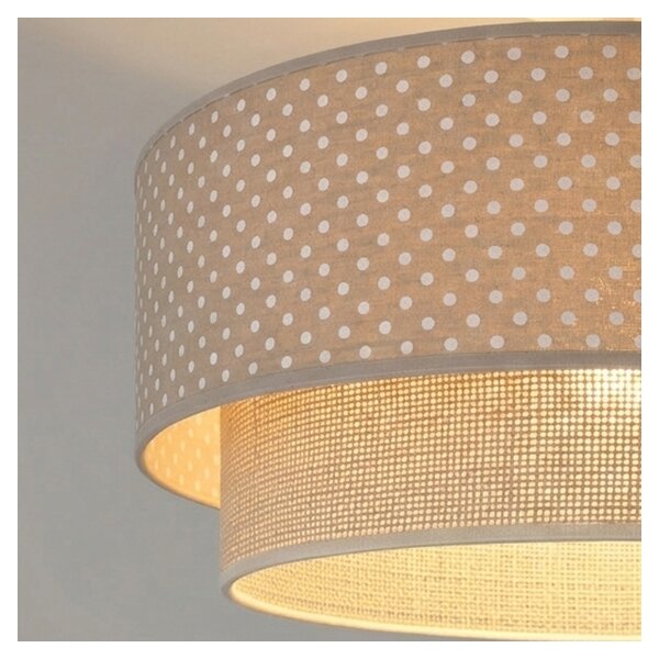 Brilagi-LED Přisazený lustr BOHO BOBO 1xE27/60W/230V pr.40 cm puntíky béž./krém