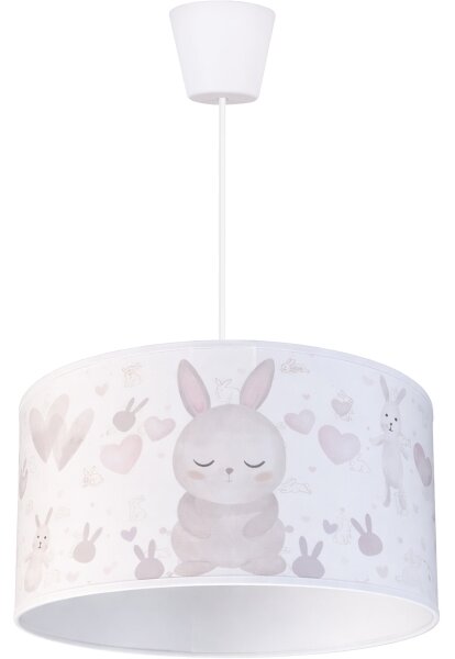 Brilagi - LED Dětský lustr na lanku BOBO 1xE27/60W/230V pr. 35 cm bílá/králíčci