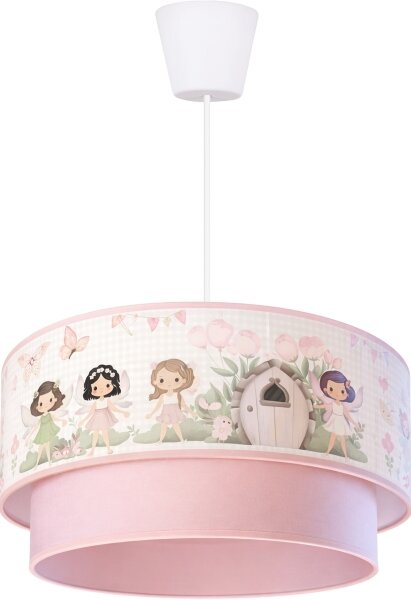 Brilagi - LED Dětský lustr na lanku BOBO 1xE27/60W/230V pr. 40 cm růžová/víly