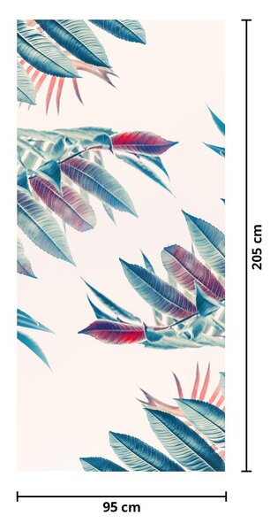 Fototapeta na dveře - Tropické listy (95x205cm)