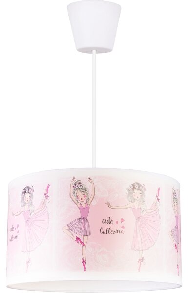 Brilagi - LED Dětský lustr na lanku BOBO 1xE27/60W/230V pr. 35 cm růžová/baletky
