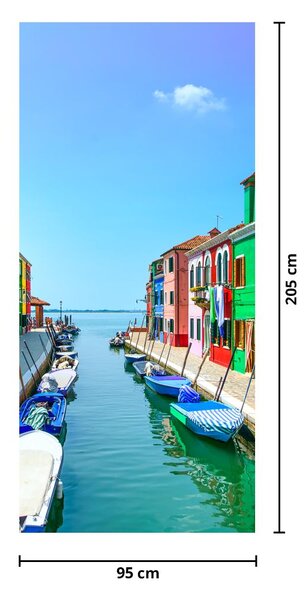 Fototapeta na dveře - Ostrov Burano (95x205cm)